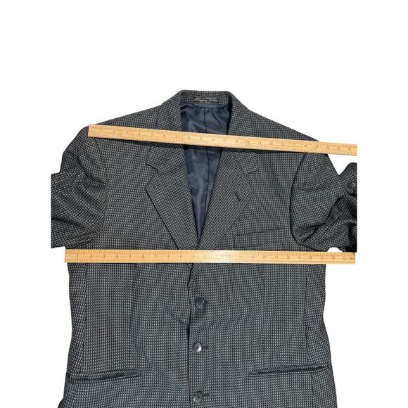 Vintage Bert Pulitzer HOUNDSTOOTH Tweed Wool Blend Sport Coat Jacket Men's 42 - Picture 12 of 16